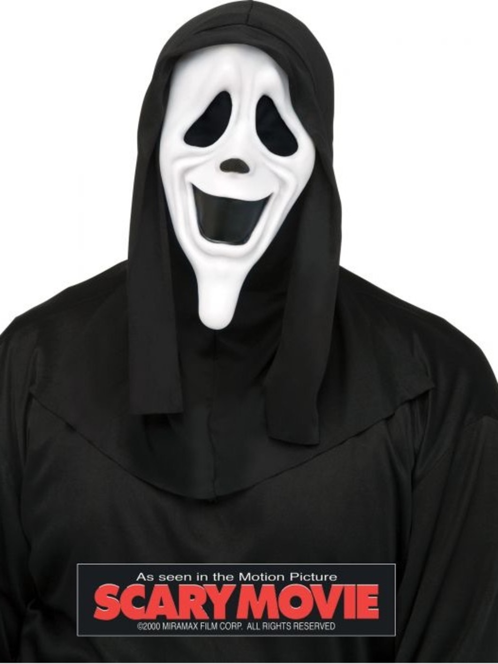 Ghostface Smiley - Black and White